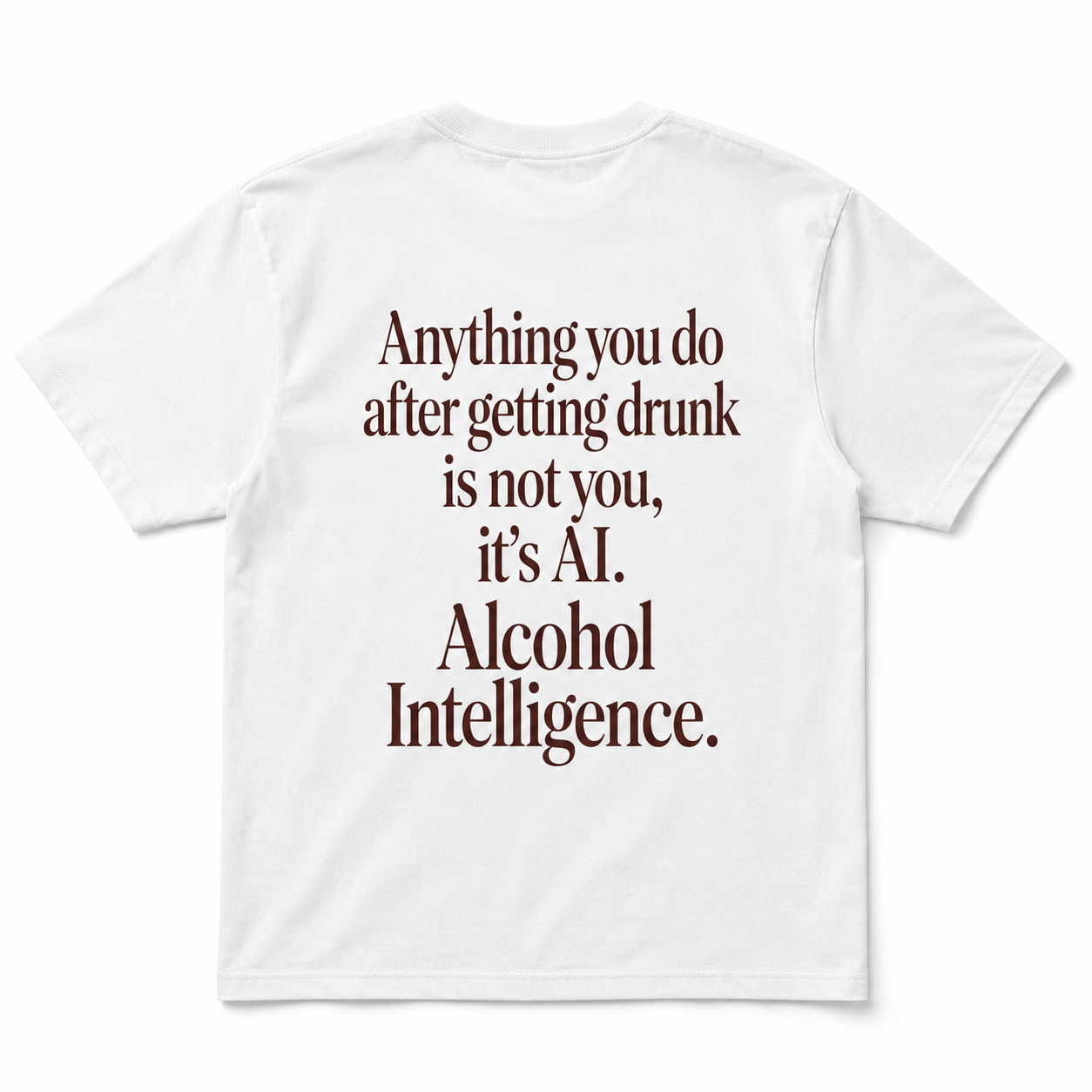 Alcohol Intelligence Funny Drinking Humor T-Shirt
