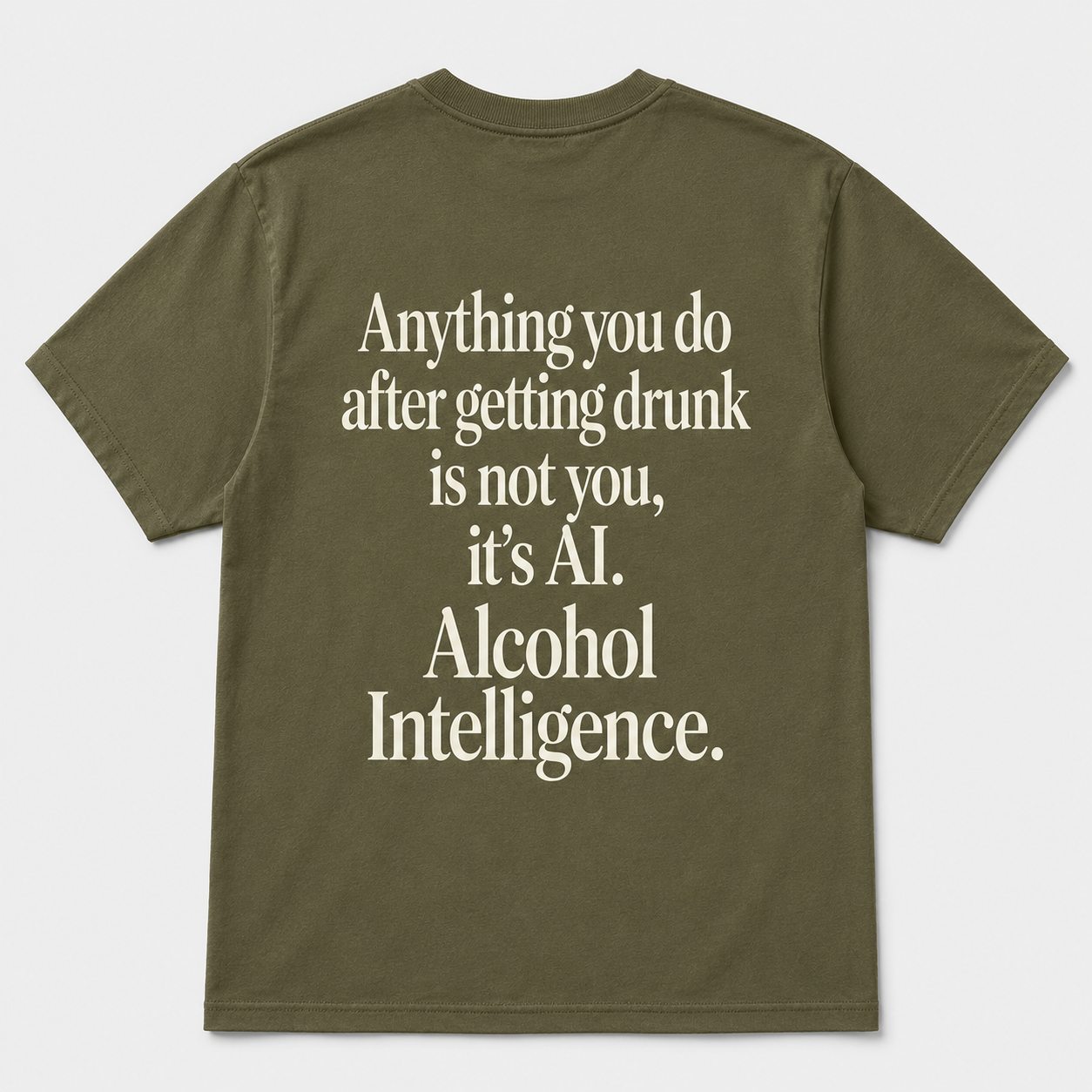 Alcohol Intelligence Funny Drinking Humor T-Shirt