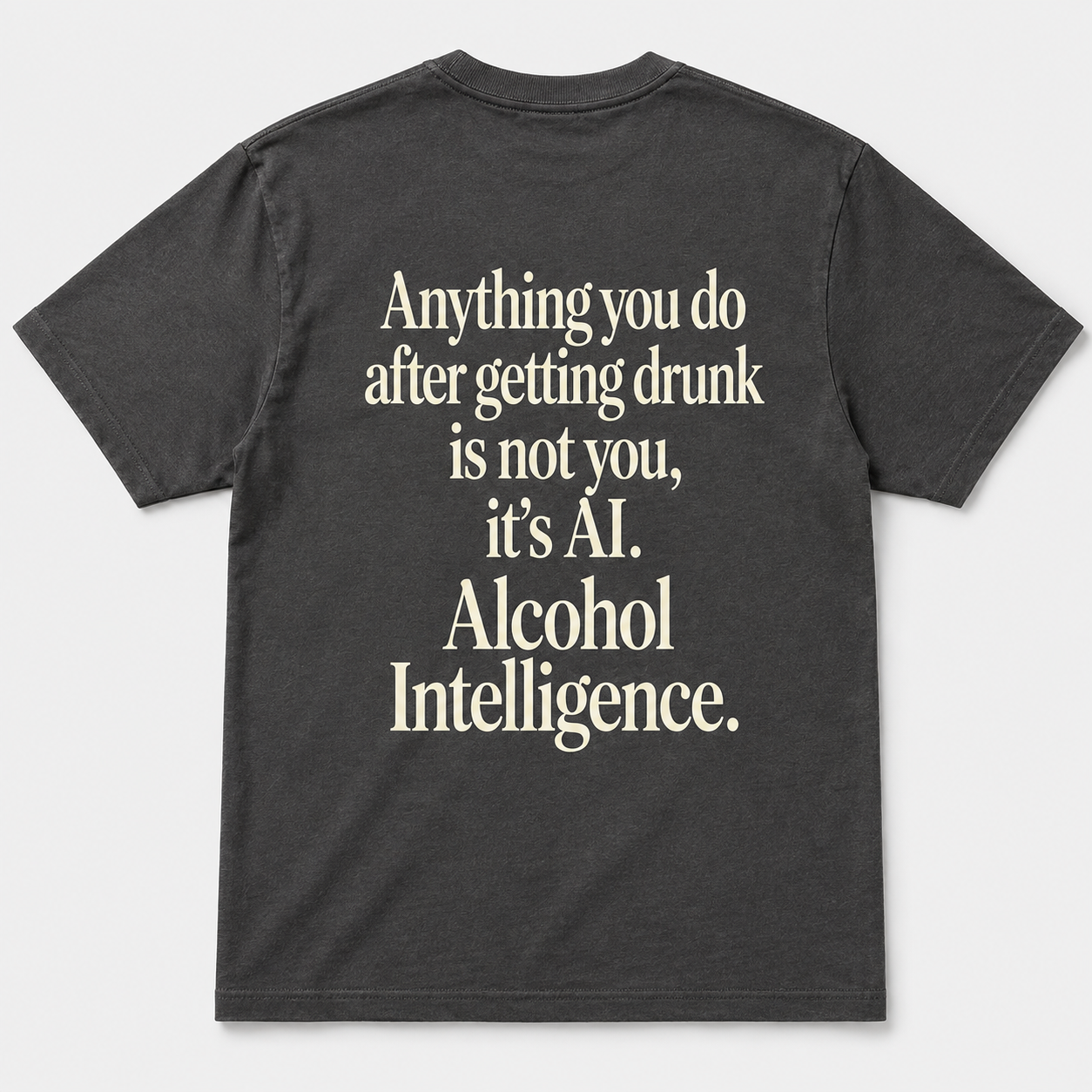Alcohol Intelligence Funny Drinking Humor T-Shirt