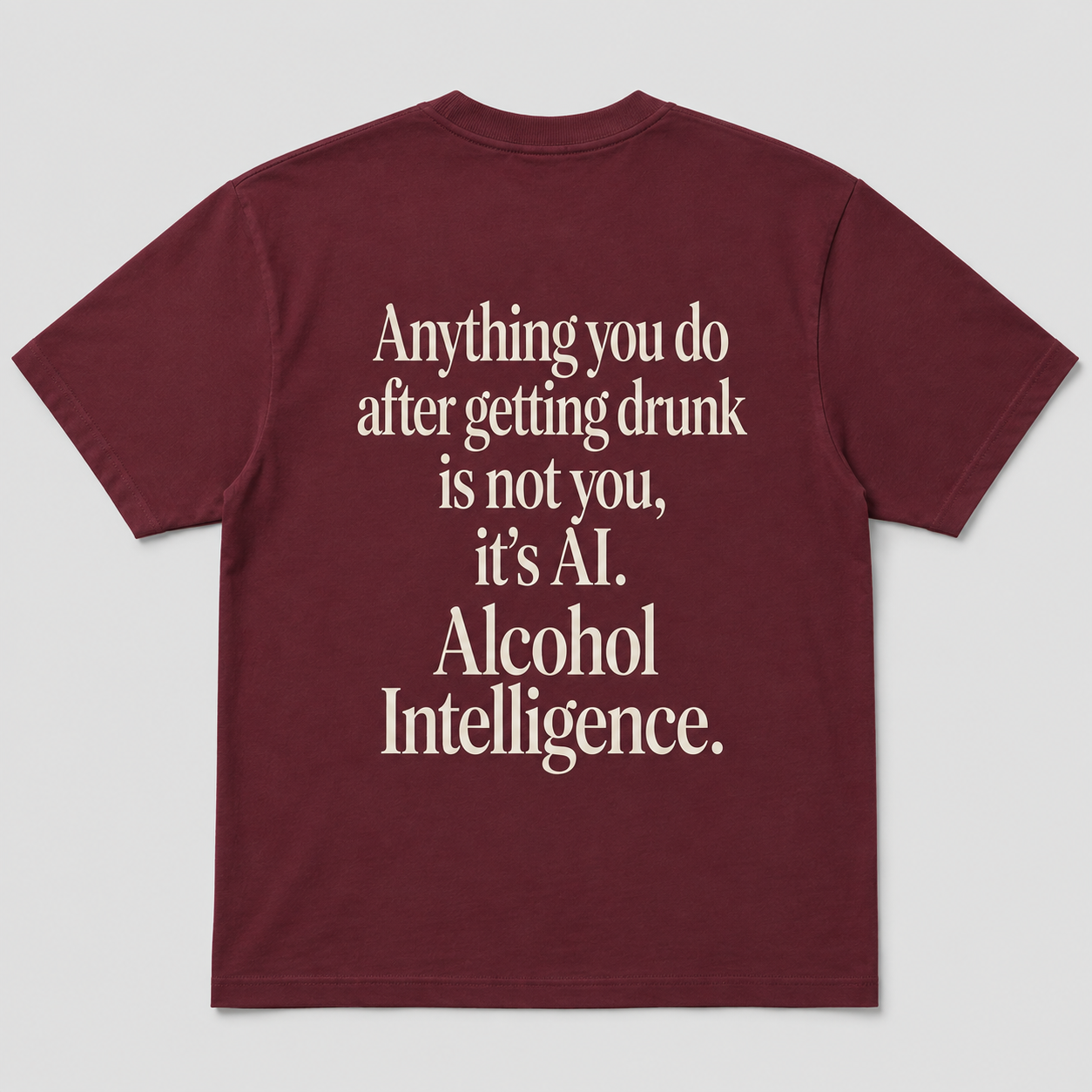 Alcohol Intelligence Funny Drinking Humor T-Shirt